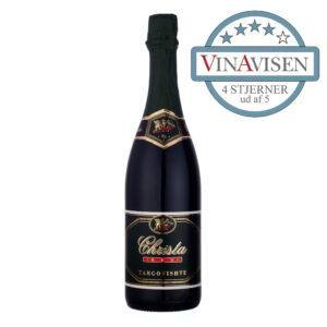 Christa Targovishte, 11,5% – Cabernet Sauvignon, Merlot og Gamza - Røde bobler!! Perfekt til ost eller den bastante chokoladedessert